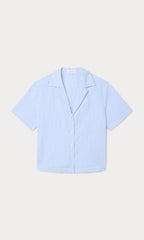 THE SEERSUCKER CAMP SHIRT BLUE STRIPE