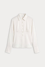 THE SATIN FEMME SHIRT CHALK