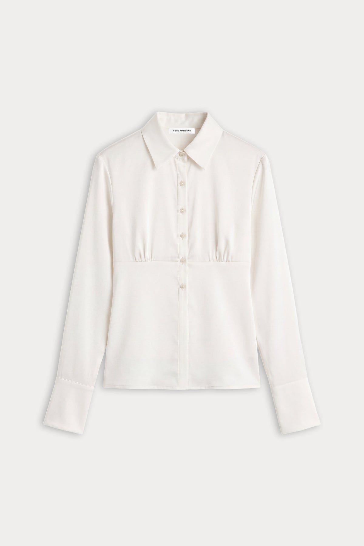 THE SATIN FEMME SHIRT CHALK