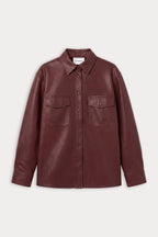THE BETTER THAN LEATHER CLASSIC SHIRT BERRY NOIR