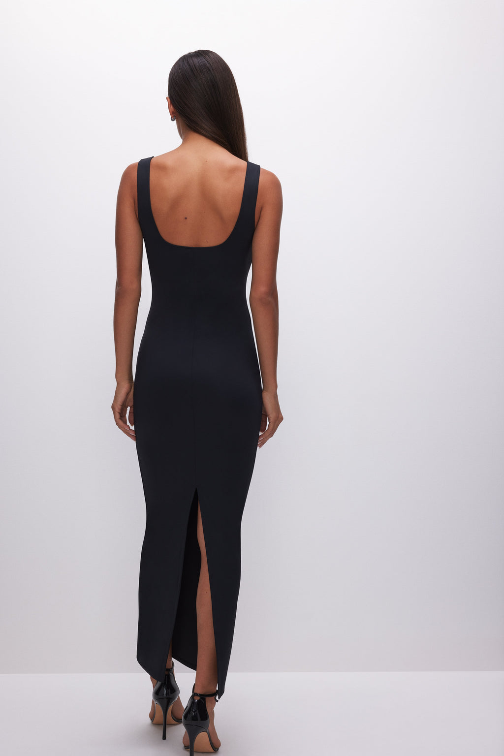 SCULPTING MODERN TANK MAXI DRESS BLACK001