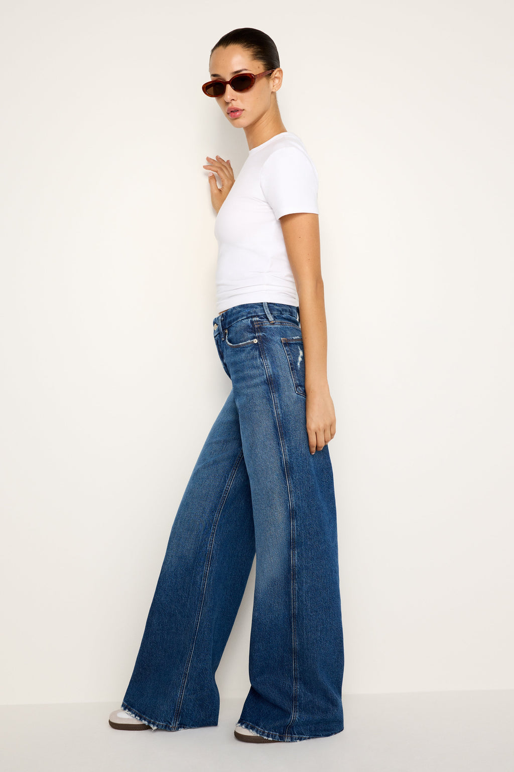 GOOD SKATE WIDE LEG JEANS INDIGO713