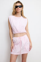 COTTON MUSCLE TEE BUBBLEGUM005
