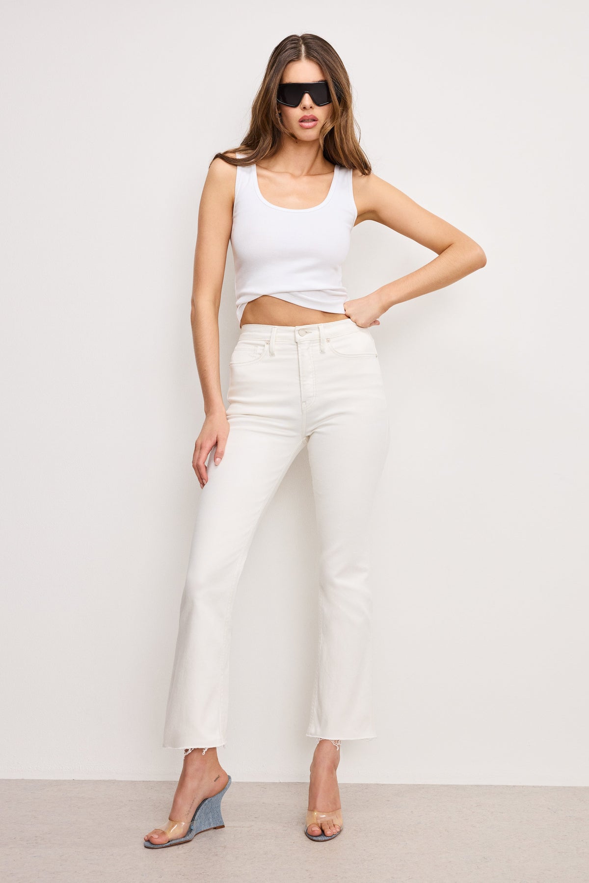 GOOD KICK FLARE JEANS CLOUD WHITE