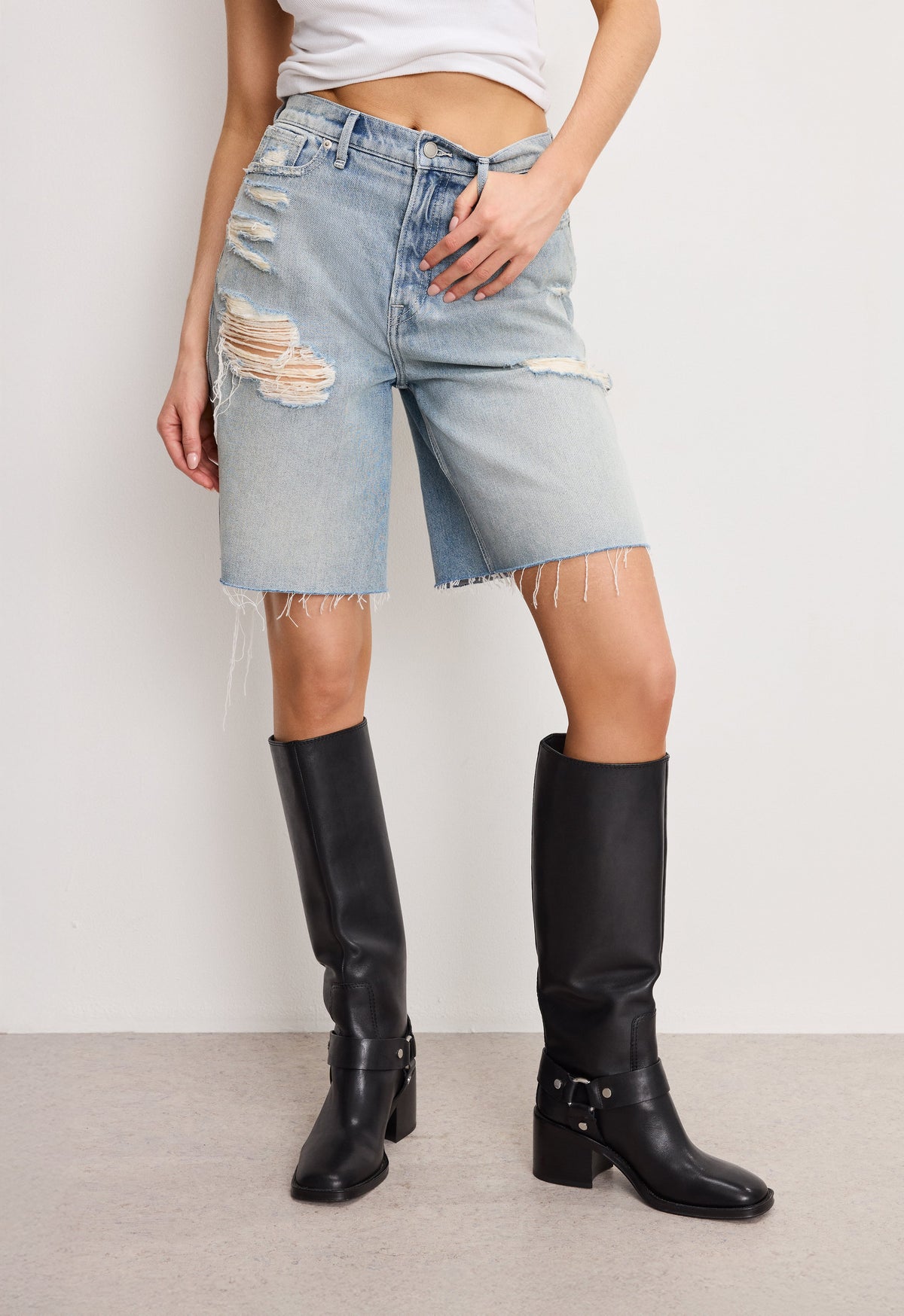 GOOD EXTREME BARREL SHORTS INDIGO809