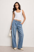 LITE LINEN DENIM PANTS INDIGO786