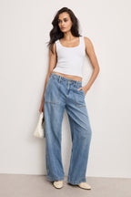 LITE LINEN DENIM PANTS INDIGO786