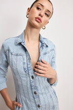DOLLY DENIM CORSET DRESS INDIGO1022