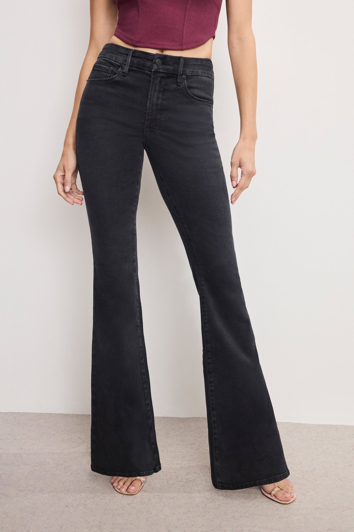 DOLLY JOLEANS FLARE JEANS BLACK391