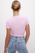SUPER STRETCH BABY TEE ROSEQUARTZ001