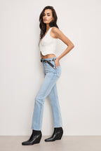 GOOD CURVE STRAIGHT COMPRESSION JEANS INDIGO949