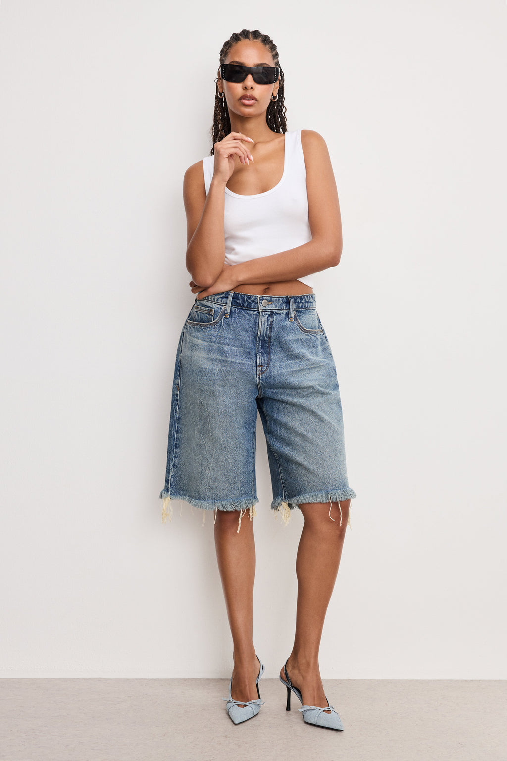 GOOD EASE BERMUDA SHORTS INDIGO808