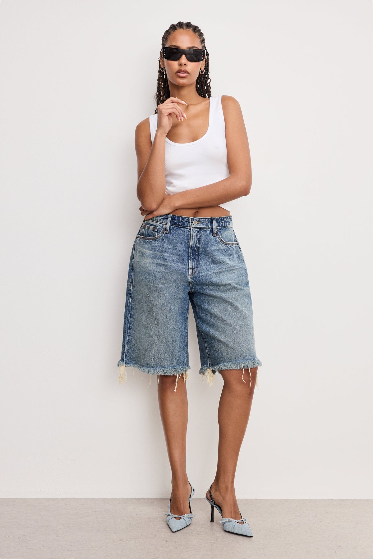 GOOD EASE BERMUDA SHORTS INDIGO808