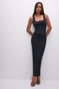 SCULPTING MODERN TANK MAXI DRESS BLACK001