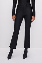 COMPRESSION SHINE STRAIGHT PANTS BLACK001