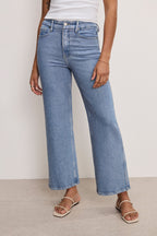 SOFT TECH GOOD SKATE WIDE CROPPED JEANS INDIGO860