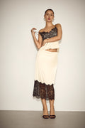 SATIN LACE CAMISOLE ECRU003