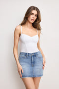 SUPER STRETCH JERSEY BUSTIER WHITE001