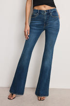 GOOD LEGS FLARE JEANS LONG BLUE004