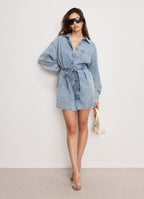 WEIGHTLESS DENIM ROMPER INDIGO793