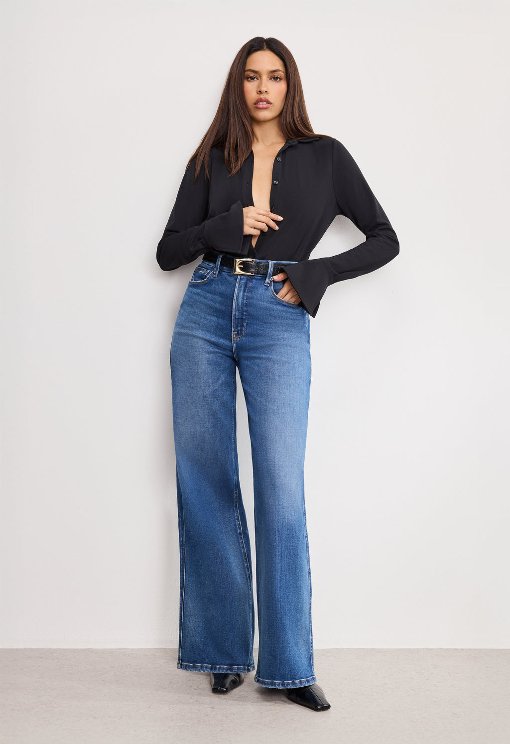 SOFT TECH GOOD SKATE WIDE LEG JEANS INDIGO891