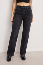 SOFT TECH GOOD TRUE STRAIGHT JEANS BLACK343