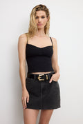 SUPER STRETCH JERSEY BUSTIER BLACK001