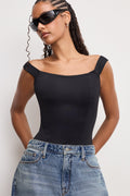 SCULPTING CORSET BODYSUIT BLACK001