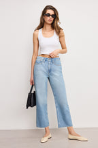 GOOD 90S CROPPED RELAXED JEANS INDIGO964