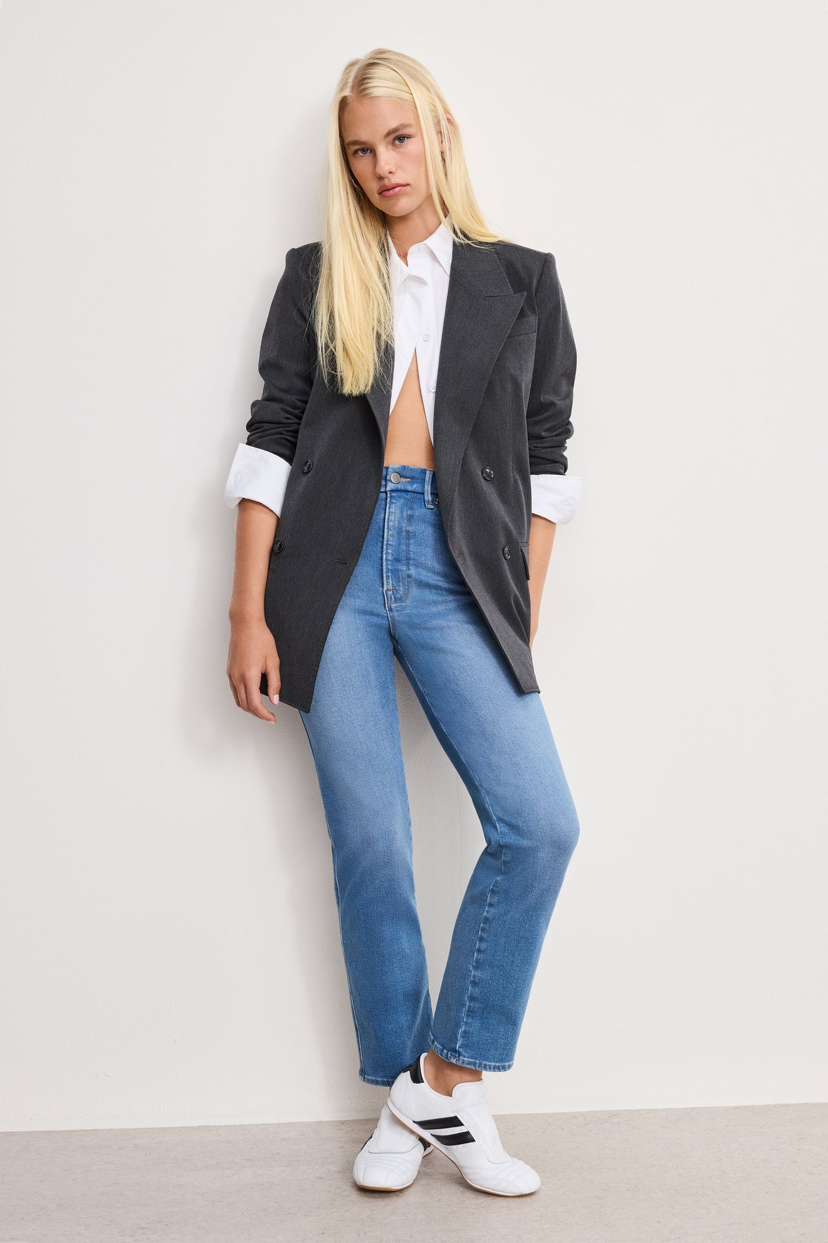 GOOD CURVE STRAIGHT COMPRESSION JEANS INDIGO268