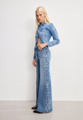 DOLLY JOLEANS CRYSTAL WIDE JEANS INDIGO1089